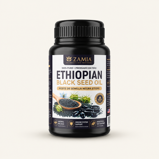 Aceite de Semilla Negra Etíope · Zamia