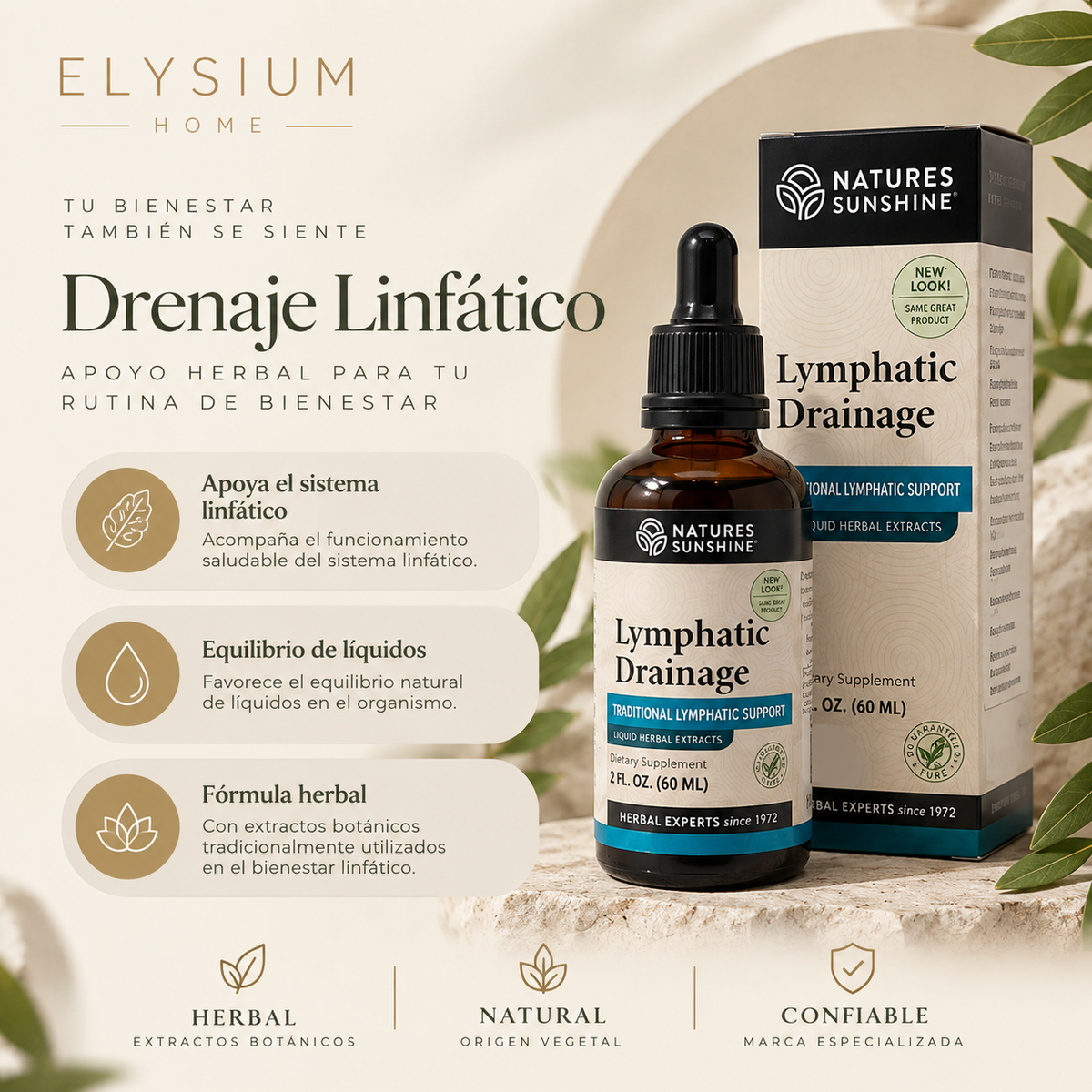 Gotas de Drenaje Linfático · Nature's Sunshine