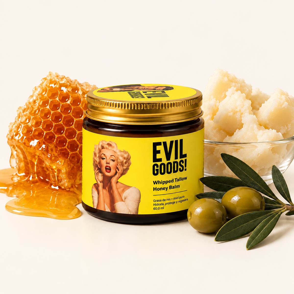 Crema de Sebo de Res + Miel de Manuka · Evil Goods